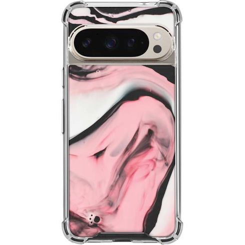 Pink Marble Ink Pixel 9/9 Pro Clear Case